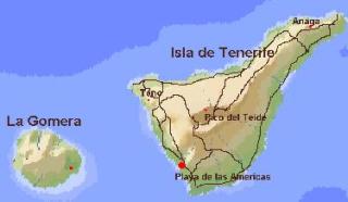 map of Tenerife