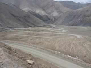 The last few km of the Kirgizjangal Pass, Xinjiang, China.