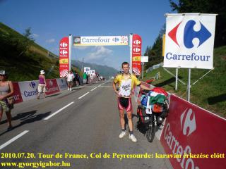 Col de Peyresourde before the Tour de France caravane