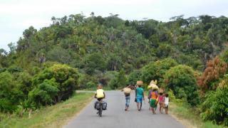 Willem on the road from Toamasina to Soanierana Ivongo